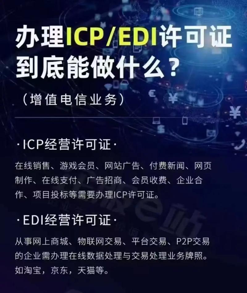 办理icp,edi许可证能做以下业务: